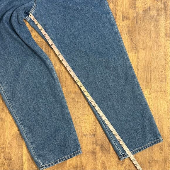 L.L.Bean Women’s VTG Original Relaxed Flannel Lined Denim Jeans Size 12 Petite - Picture 6 of 10